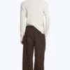 Nate Baggy Fit Pleated Suit Trousers – Dark Brown Nate Baggy Fit Pleated Suit Trousers – Dark Brown