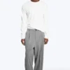 Nate Baggy Fit Pleated Suit Trousers – Light Dusty Grey Nate Baggy Fit Pleated Suit Trousers – Light Dusty Grey