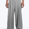 Nate Baggy Fit Pleated Suit Trousers – Light Dusty Grey Nate Baggy Fit Pleated Suit Trousers – Light Dusty Grey