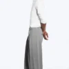 Nate Baggy Fit Pleated Suit Trousers – Light Dusty Grey Nate Baggy Fit Pleated Suit Trousers – Light Dusty Grey