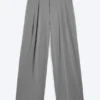 Nate Baggy Fit Pleated Suit Trousers – Light Dusty Grey Nate Baggy Fit Pleated Suit Trousers – Light Dusty Grey