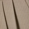 Nate Baggy Fit Pleated Suit Trousers – Pinstriped Beige Melange Nate Baggy Fit Pleated Suit Trousers – Pinstriped Beige Melange