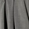 Nate Baggy Fit Pleated Suit Trousers – Pinstriped Light Grey Nate Baggy Fit Pleated Suit Trousers – Pinstriped Light Grey