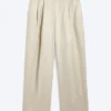 Nate Baggy Linen Blend Suit Trousers – Light Dusty Beige Nate Baggy Linen Blend Suit Trousers – Light Dusty Beige