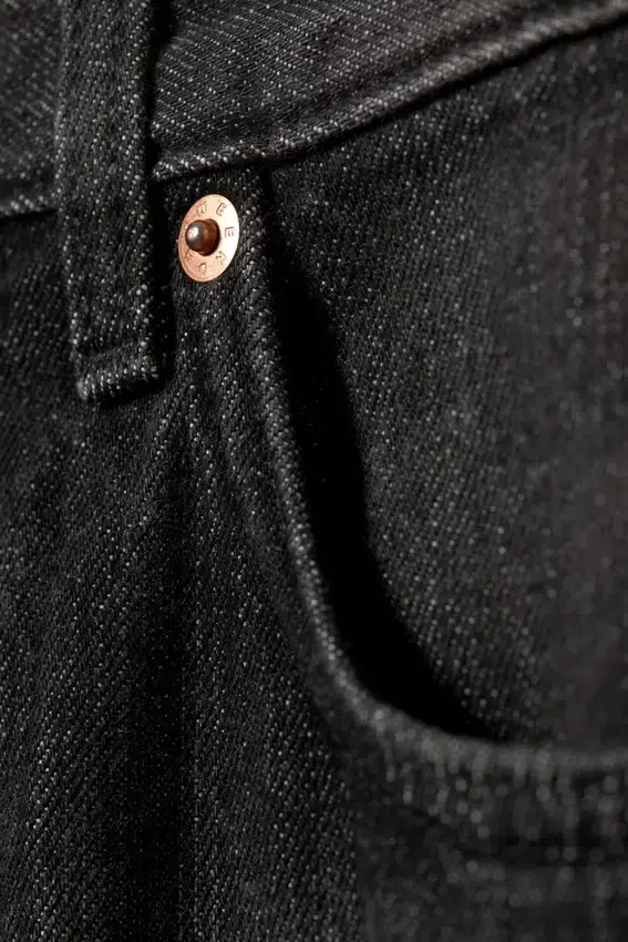 Nebula Mid Rise Loose Barrel Unisex Jeans – Chelsea Black – Black Nebula Mid Rise Loose Barrel Unisex Jeans – Chelsea Black – Black