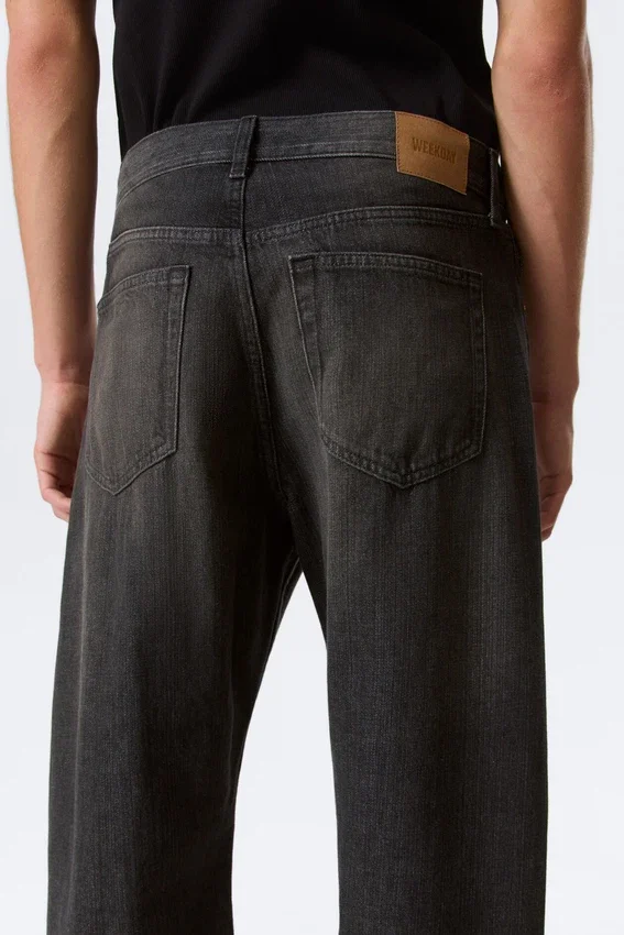 Nebula Mid Rise Loose Barrel Unisex Jeans – Chelsea Black – Black Nebula Mid Rise Loose Barrel Unisex Jeans – Chelsea Black – Black