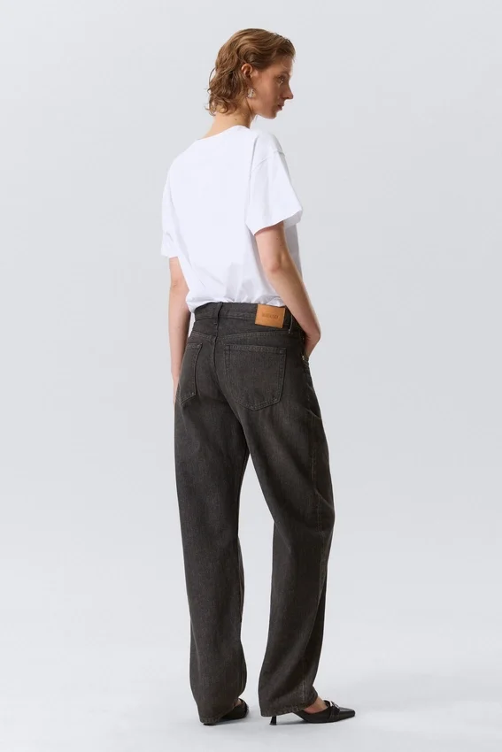 Nebula Mid Rise Loose Barrel Unisex Jeans – Chelsea Black – Black Nebula Mid Rise Loose Barrel Unisex Jeans – Chelsea Black – Black