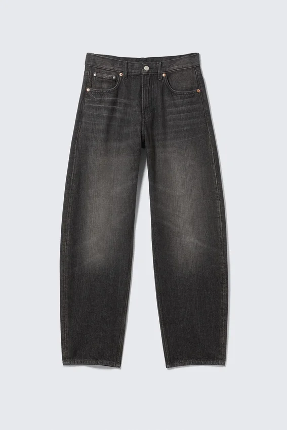 Nebula Mid Rise Loose Barrel Unisex Jeans – Chelsea Black – Black Nebula Mid Rise Loose Barrel Unisex Jeans – Chelsea Black – Black