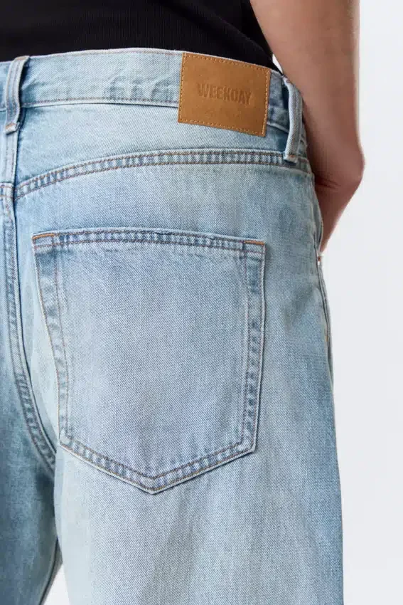 Nebula Mid Rise Loose Barrel Unisex Jeans – Kimberley Blue – Light Blue Nebula Mid Rise Loose Barrel Unisex Jeans – Kimberley Blue – Light Blue