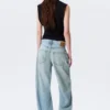 Nebula Mid Rise Loose Barrel Unisex Jeans – Kimberley Blue – Light Blue Nebula Mid Rise Loose Barrel Unisex Jeans – Kimberley Blue – Light Blue