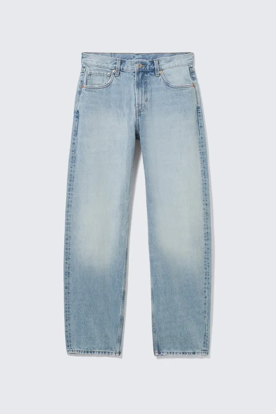 Nebula Mid Rise Loose Barrel Unisex Jeans – Kimberley Blue – Light Blue Nebula Mid Rise Loose Barrel Unisex Jeans – Kimberley Blue – Light Blue