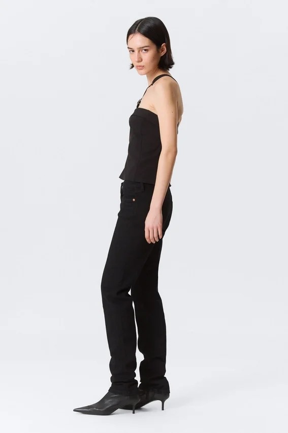 Neptune Low Rise Slim Straight Leg Jeans – Black Rinse – Black Neptune Low Rise Slim Straight Leg Jeans – Black Rinse – Black