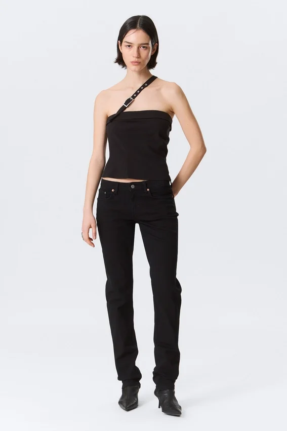 Neptune Low Rise Slim Straight Leg Jeans – Black Rinse – Black Neptune Low Rise Slim Straight Leg Jeans – Black Rinse – Black