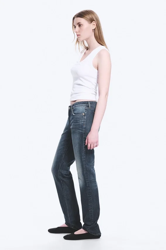 Neptune Low Rise Slim Straight Leg Jeans – Blue Hymn – Medium Blue Neptune Low Rise Slim Straight Leg Jeans – Blue Hymn – Medium Blue