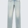 Neptune Low Rise Slim Straight Leg Jeans – Broken Blue – Light Blue Neptune Low Rise Slim Straight Leg Jeans – Broken Blue – Light Blue