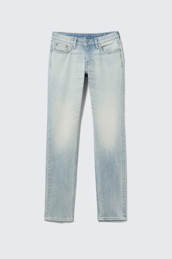 Neptune Low Rise Slim Straight Leg Jeans – Broken Blue – Light Blue Neptune Low Rise Slim Straight Leg Jeans – Broken Blue – Light Blue