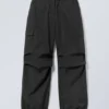 Nila Parachute Trousers – Black Nila Parachute Trousers – Black