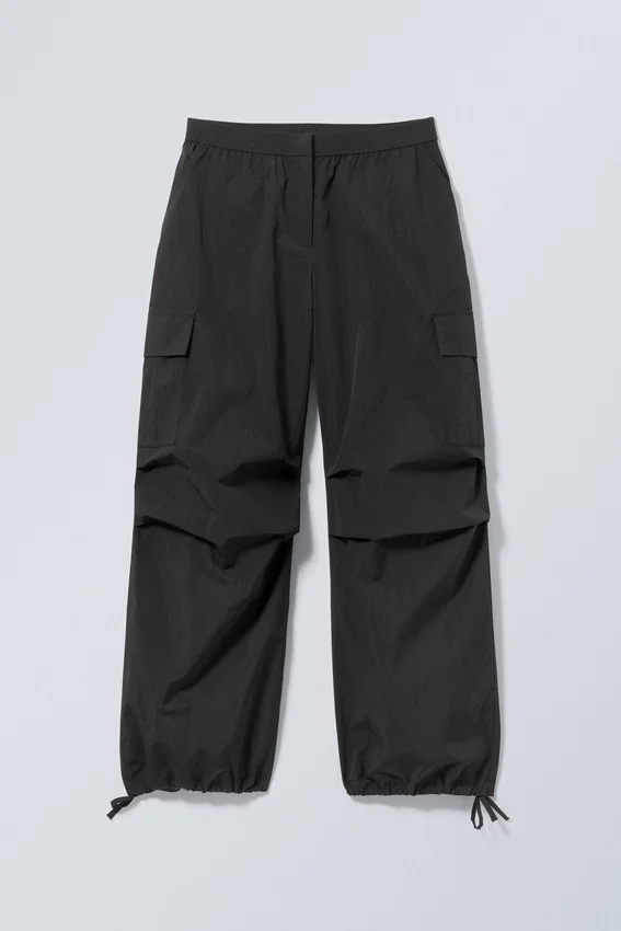Nila Parachute Trousers – Black Nila Parachute Trousers – Black