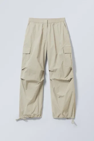 Nila Parachute Trousers – Dusty Mole