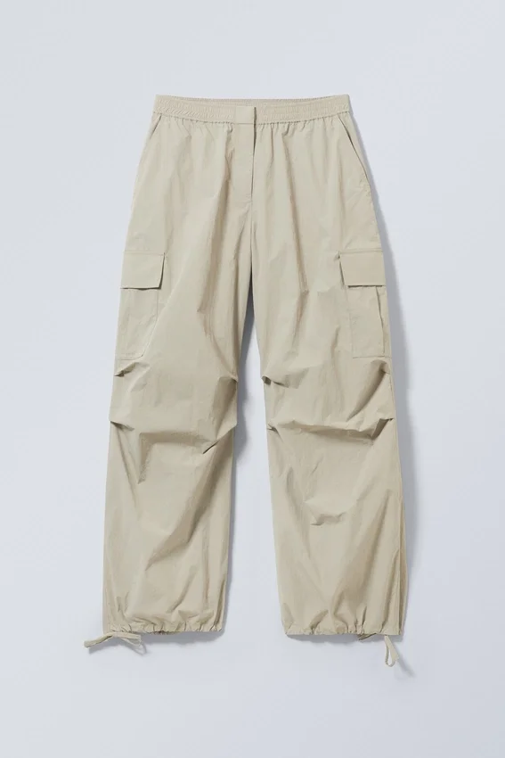 Nila Parachute Trousers – Dusty Mole Nila Parachute Trousers – Dusty Mole