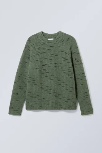 Norman Relaxed Raglan Sweater – Dusty Green