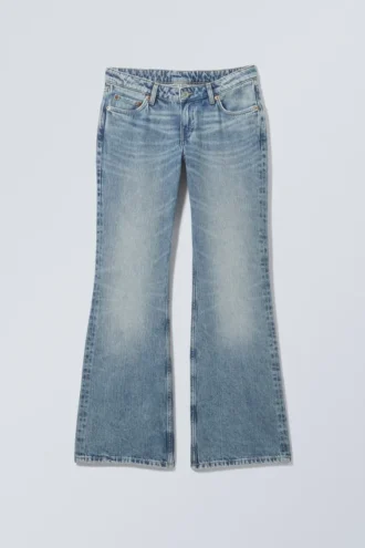 Nova Low Rise Slim Bootcut Jeans – Blue Stream – Medium Blue