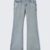 Nova Low Rise Slim Bootcut Jeans – Brick Blue – Light Blue Nova Low Rise Slim Bootcut Jeans – Brick Blue – Light Blue