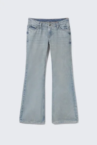 Nova Low Rise Slim Bootcut Jeans – Brick Blue – Light Blue