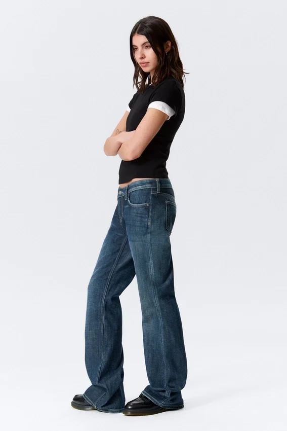 Nova Low Rise Slim Bootcut Jeans – Deep Sea Blue – Dark Blue Nova Low Rise Slim Bootcut Jeans – Deep Sea Blue – Dark Blue