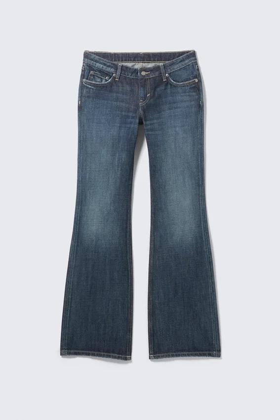 Nova Low Rise Slim Bootcut Jeans – Deep Sea Blue – Dark Blue Nova Low Rise Slim Bootcut Jeans – Deep Sea Blue – Dark Blue