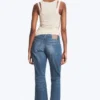 Nova Low Rise Slim Bootcut Jeans – Mine Blue – Medium Blue