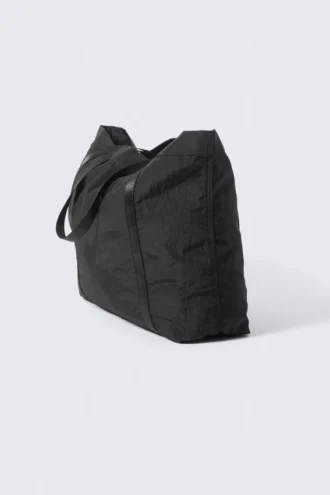 Nylon Tote Bag – Black