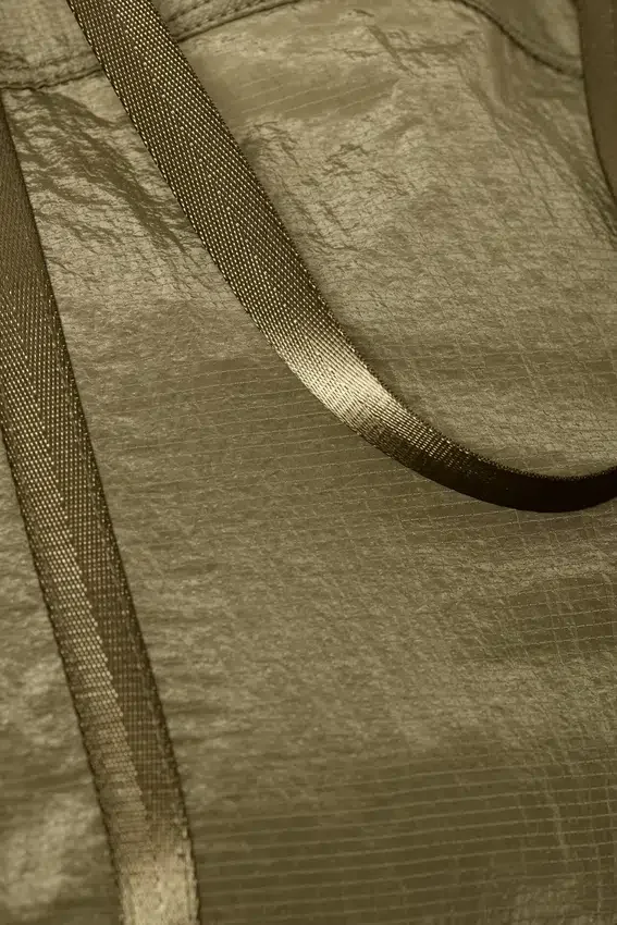 Nylon Tote Bag – Khaki Green Nylon Tote Bag – Khaki Green