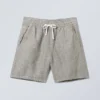 Olsen Linen Shorts – Faded Dusty Mole Olsen Linen Shorts – Faded Dusty Mole