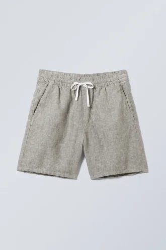 Olsen Linen Shorts – Faded Dusty Mole