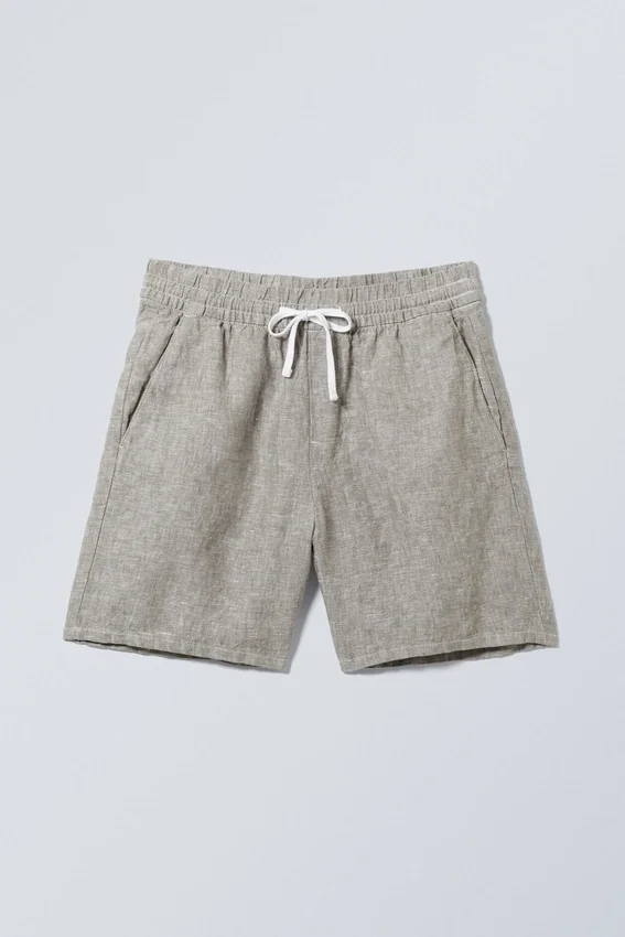 Olsen Linen Shorts – Faded Dusty Mole Olsen Linen Shorts – Faded Dusty Mole