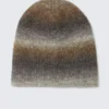 Ombre Striped Beanie – Dusty Beige Ombre Striped Beanie – Dusty Beige