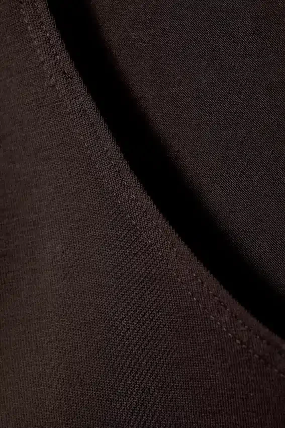 Open Back Boat-Neck Tank Top – Dark Brown Open Back Boat-Neck Tank Top – Dark Brown