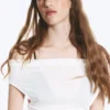 Open Back Top – White Open Back Top – White