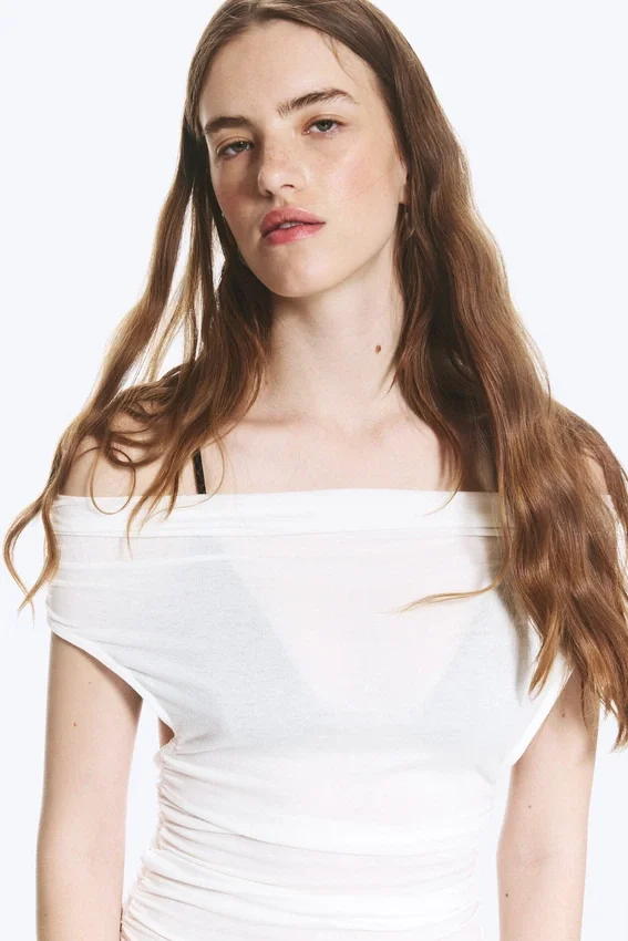 Open Back Top – White Open Back Top – White