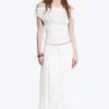 Open Back Top – White Open Back Top – White