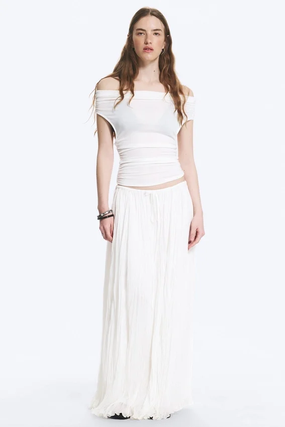 Open Back Top – White Open Back Top – White