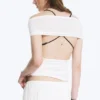 Open Back Top – White Open Back Top – White