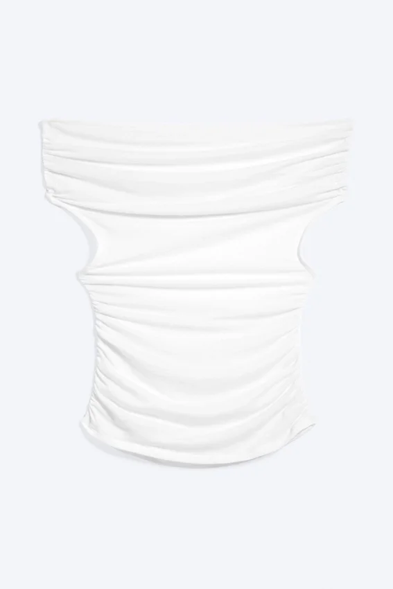 Open Back Top – White Open Back Top – White