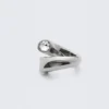 Open-Band Rhinestone Ring – Silver Open-Band Rhinestone Ring – Silver