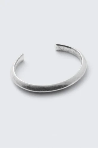 Open Cuff Bracelet – Oxidised Silver