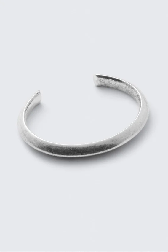 Open Cuff Bracelet – Oxidised Silver Open Cuff Bracelet – Oxidised Silver