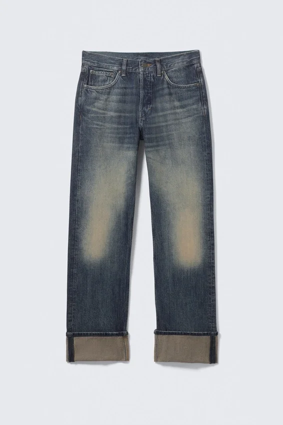 Orbit Mid Rise Regular Fold-Up Jeans – Baltic Blue – Dark Blue Orbit Mid Rise Regular Fold-Up Jeans – Baltic Blue – Dark Blue