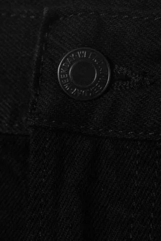 Orbit Mid Rise Regular Straight Jeans – Black Rinse – Black