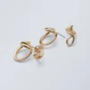 Organic-Shaped Pin Earrings – Golden Organic-Shaped Pin Earrings – Golden